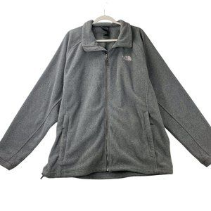 The North Face Gray Full Zip Long Sleeve Fleece Jacket Men's Size XXL